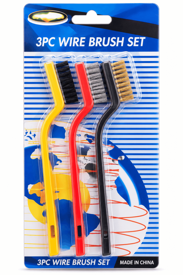 3PC Wire Brush Set for rust and metal cleaning 3PC Wire Brush Set for rust and metal cleaning