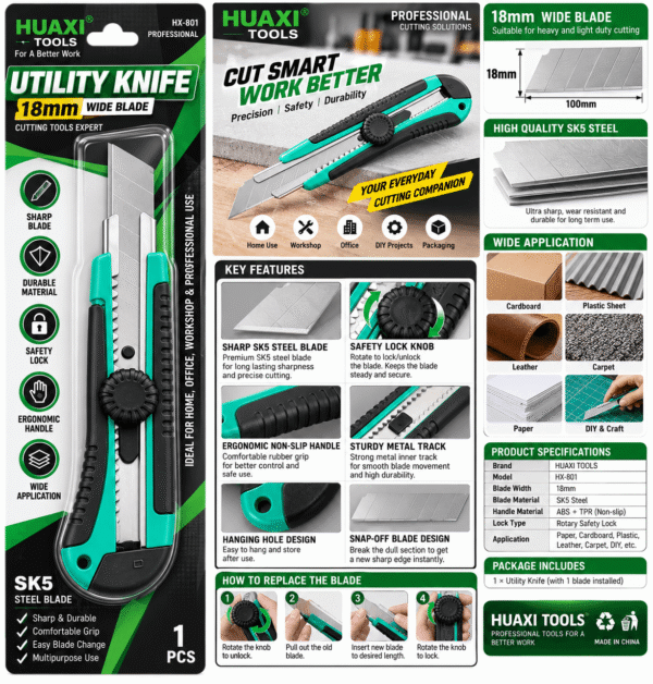 d536e82e-470d-42eb-9a6c-81d016885e24 HUAXI Tools Utility Knife