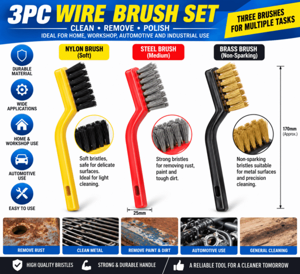 f74d1b54-b238-4a83-b392-4e2907cd368a 3PC Wire Brush Set